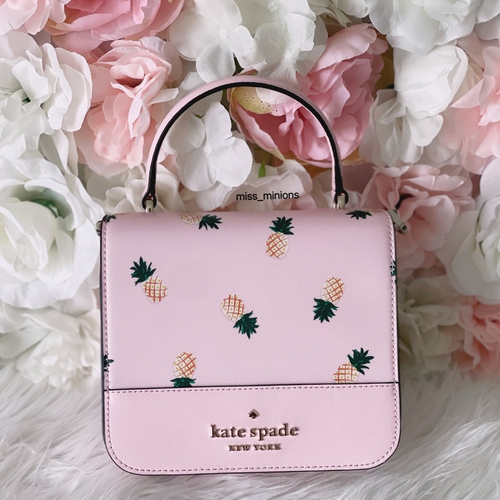 Kate Spade Pineapple Printed Square Crossbody